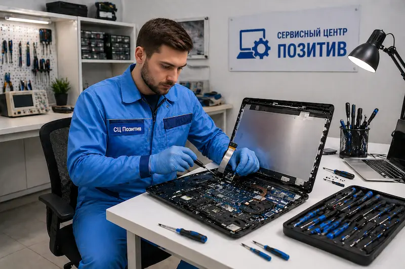 Замена шлейфа матрицы ноутбука в Саранске