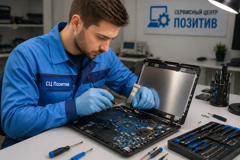 Ремонт шлейфа матрицы ноутбука в Саранске