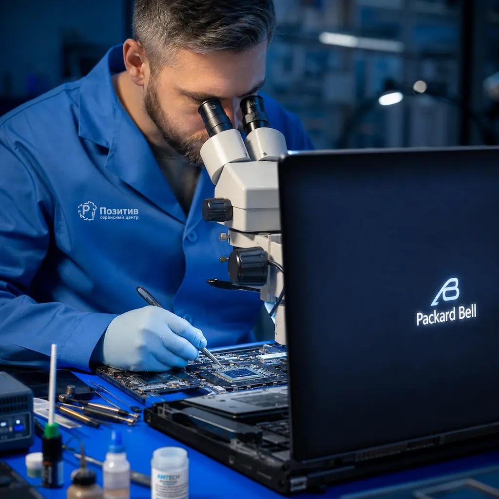Замена видеокарты ноутбука Packard Bell в Саранске