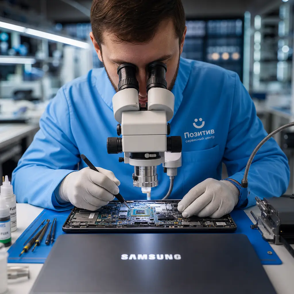 Замена видеокарты ноутбука Samsung в Саранске