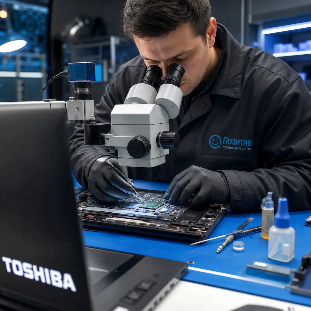 Замена видеокарты ноутбука Toshiba в Саранске
