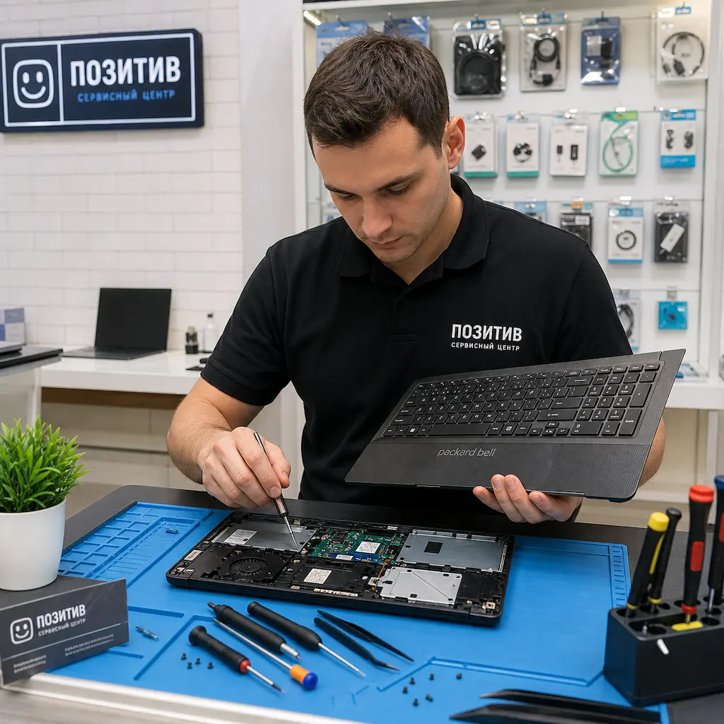 заменить клавиатуру на ноутбуке Packard Bell в Саранске