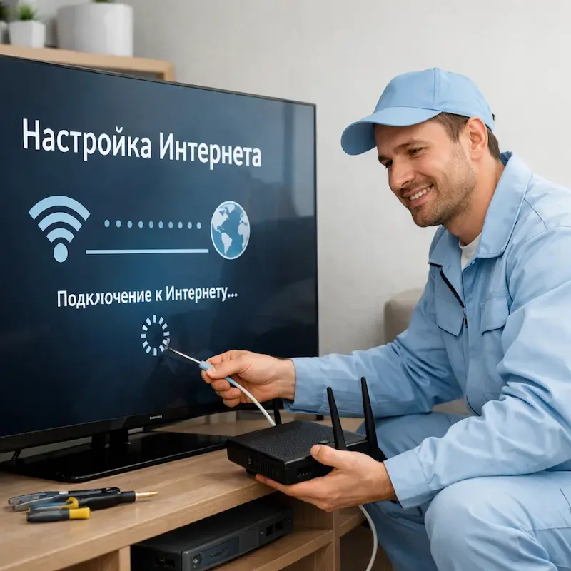 Настройка интернета на ТВ в Саранске