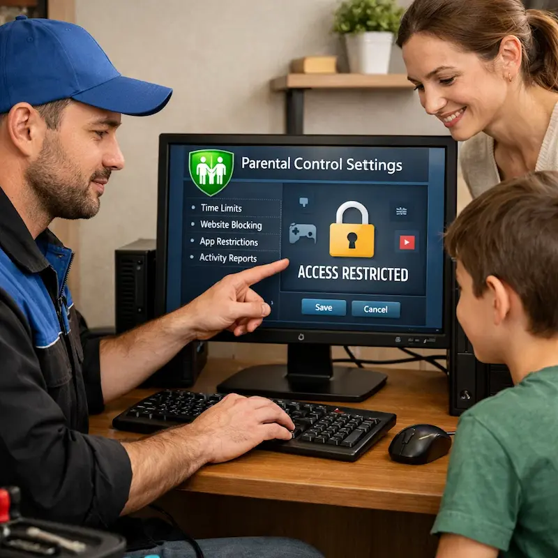 Родительский контроль на компьютере и ноутбуке в Саранске