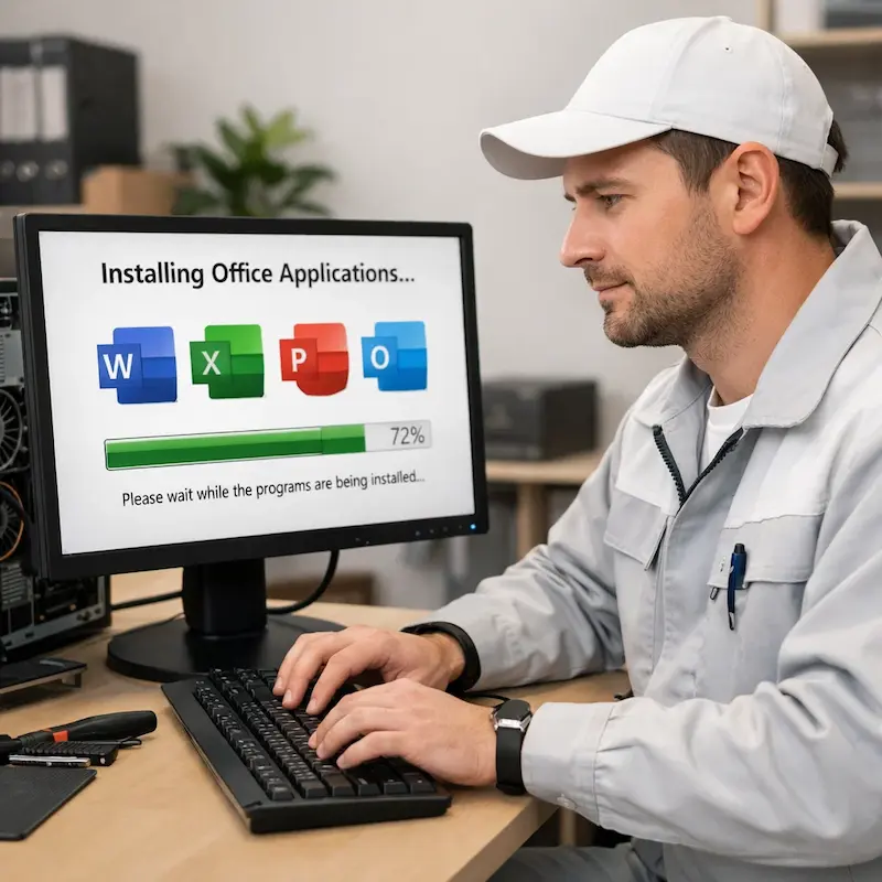 установка офисных программ на компьютер в Саранске