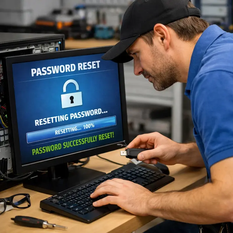 Сброс пароля от компьютера в Саранске