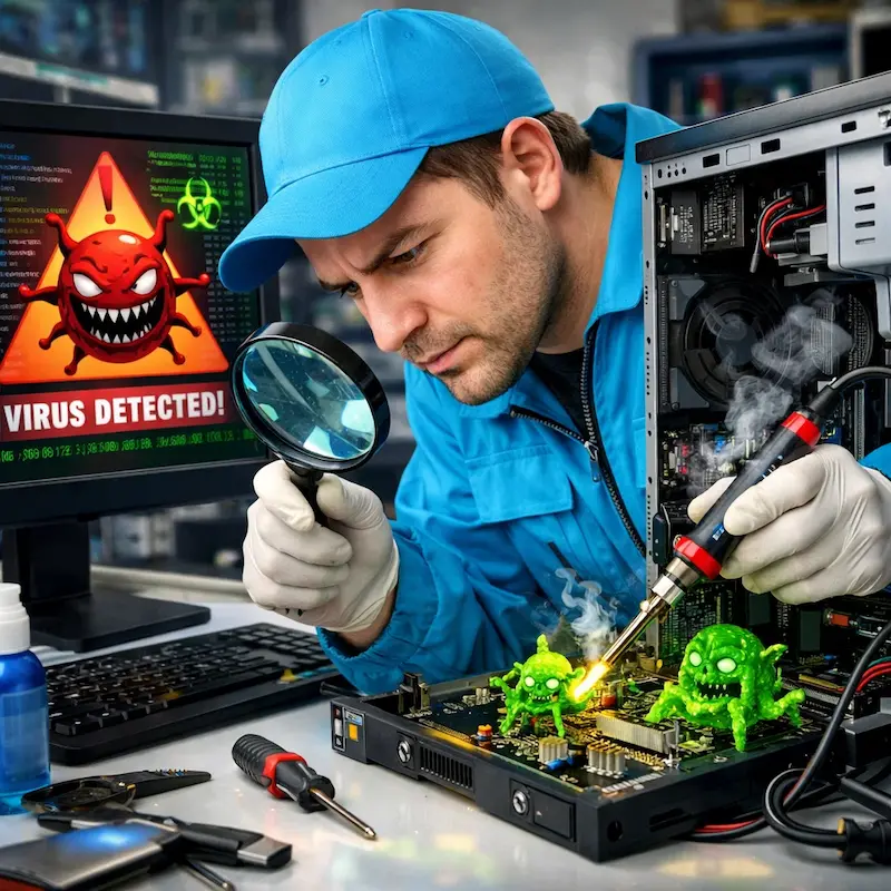 Вылечить компьютерный вирус в Саранске